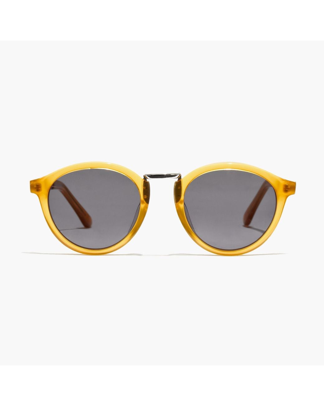 ISO Yellow Madewell Halliday sunglasses Venice Flat-Frame Sunglasses | Madewell main image 2