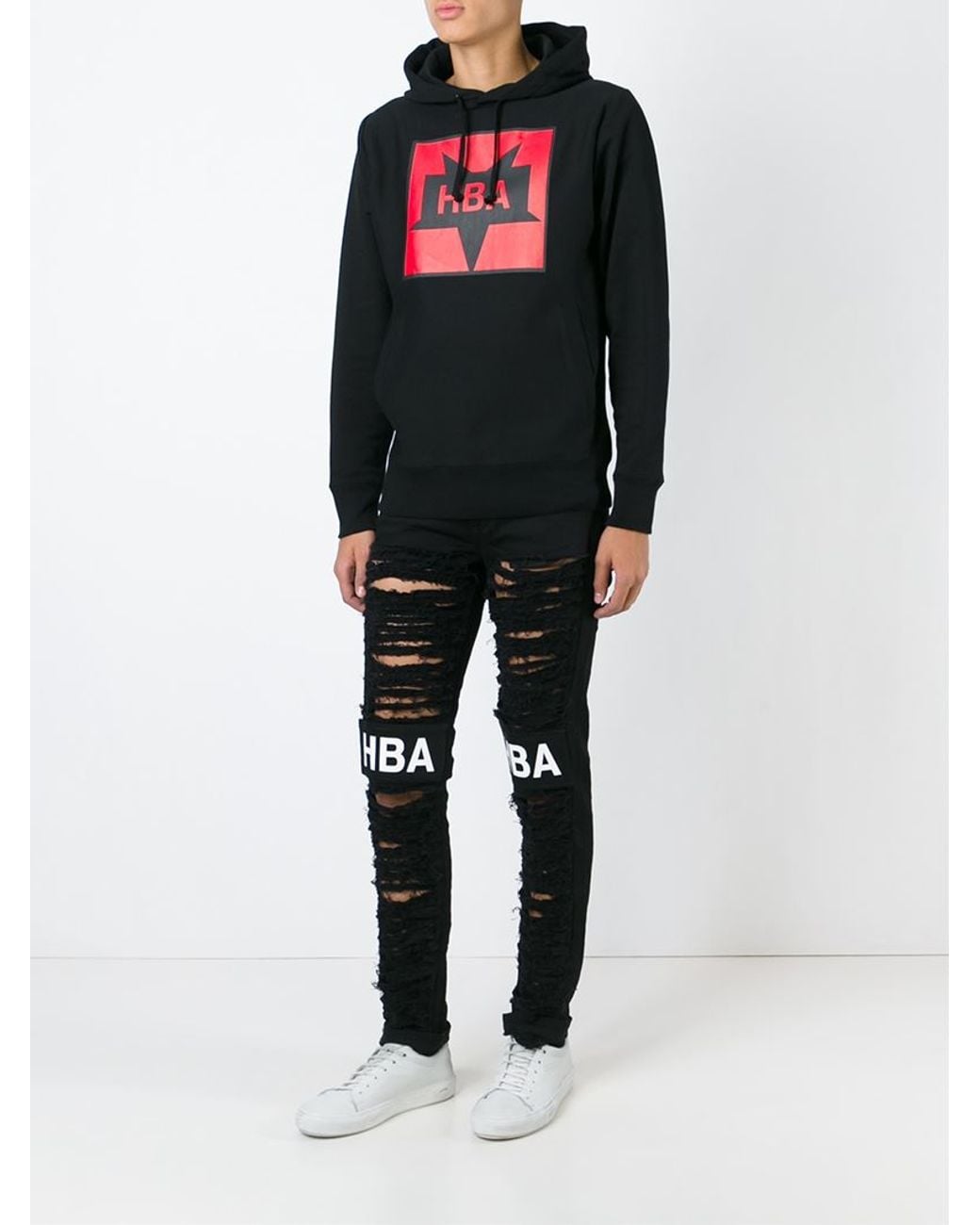 HOOD BY AIR ブラックデニム 32 hood-by-air-black-ripped-