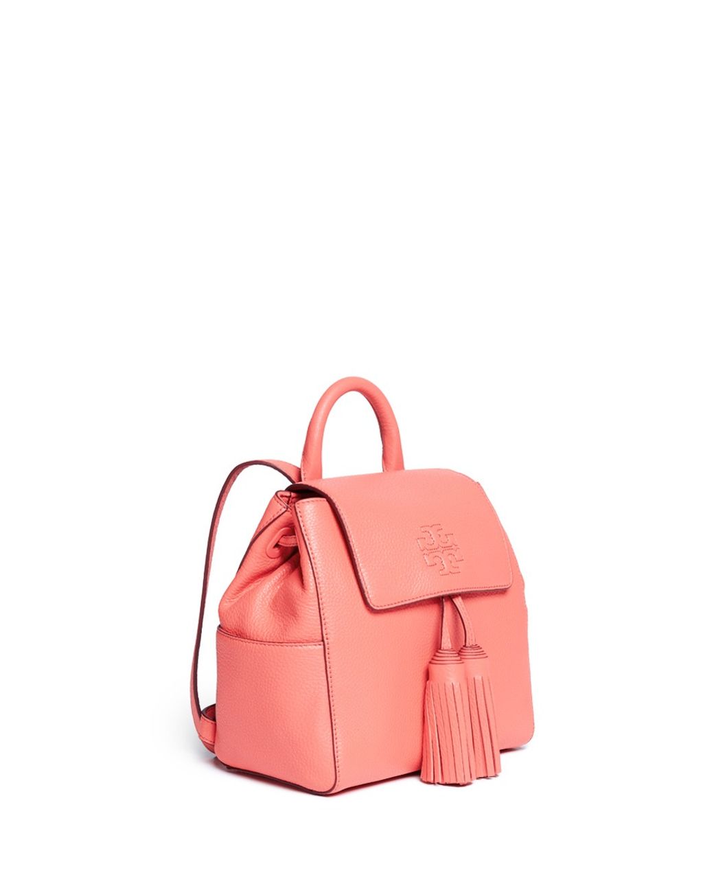 Tory Burch 'thea' Mini Leather Backpack in Pink | Lyst Tory Burch 'thea' Mini Leather Backpack in Pink | Lyst