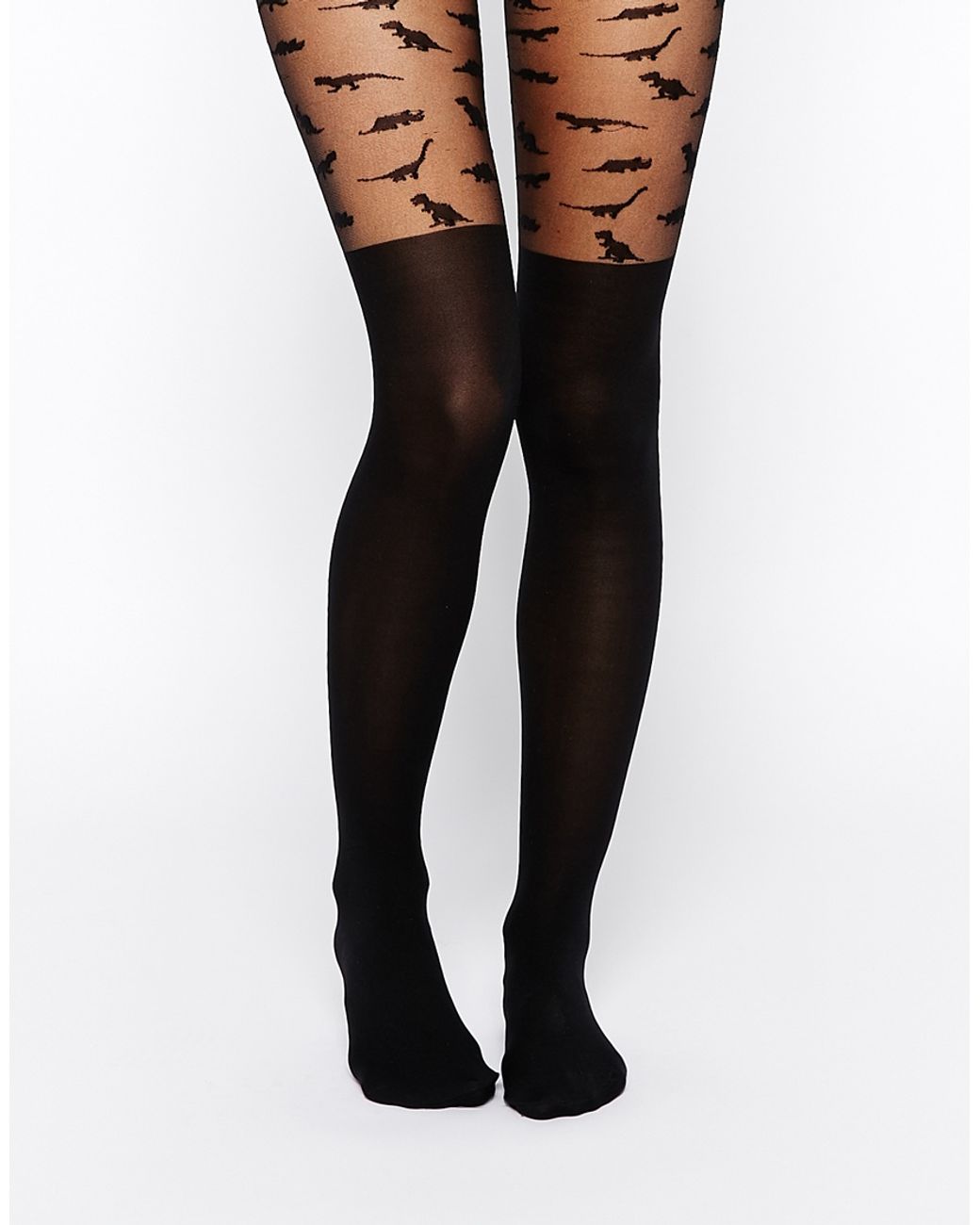 ASOS Asos Tattoo Tights in Natural