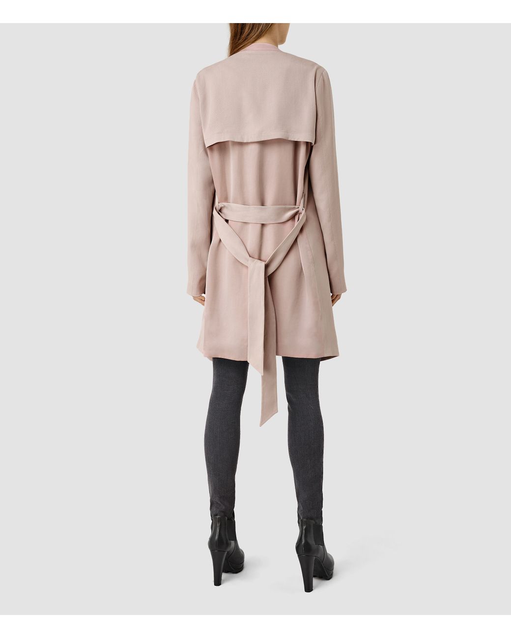 Dusty pink trench coat new arrivals