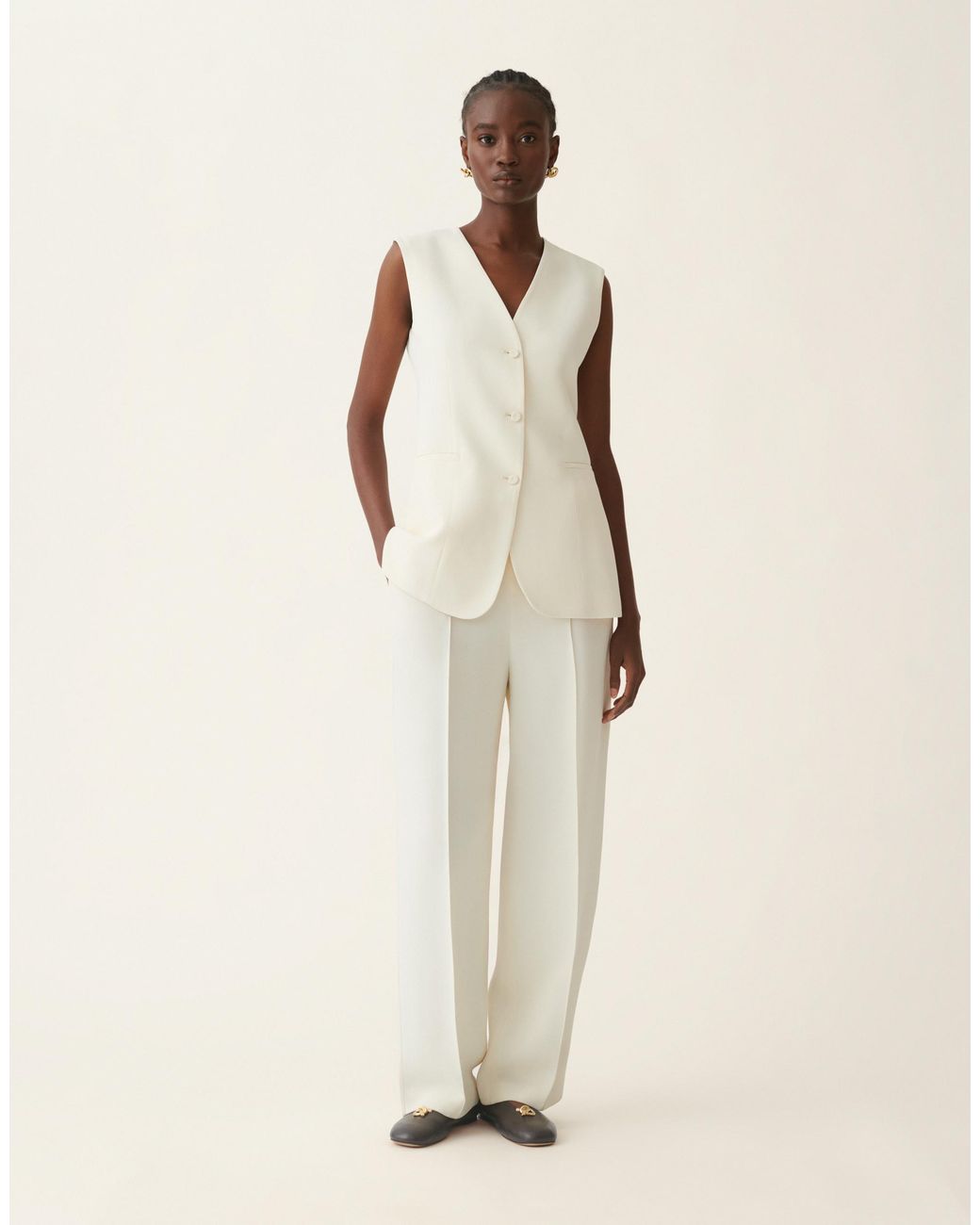 Fabiana Filippi Natural Cady Trousers