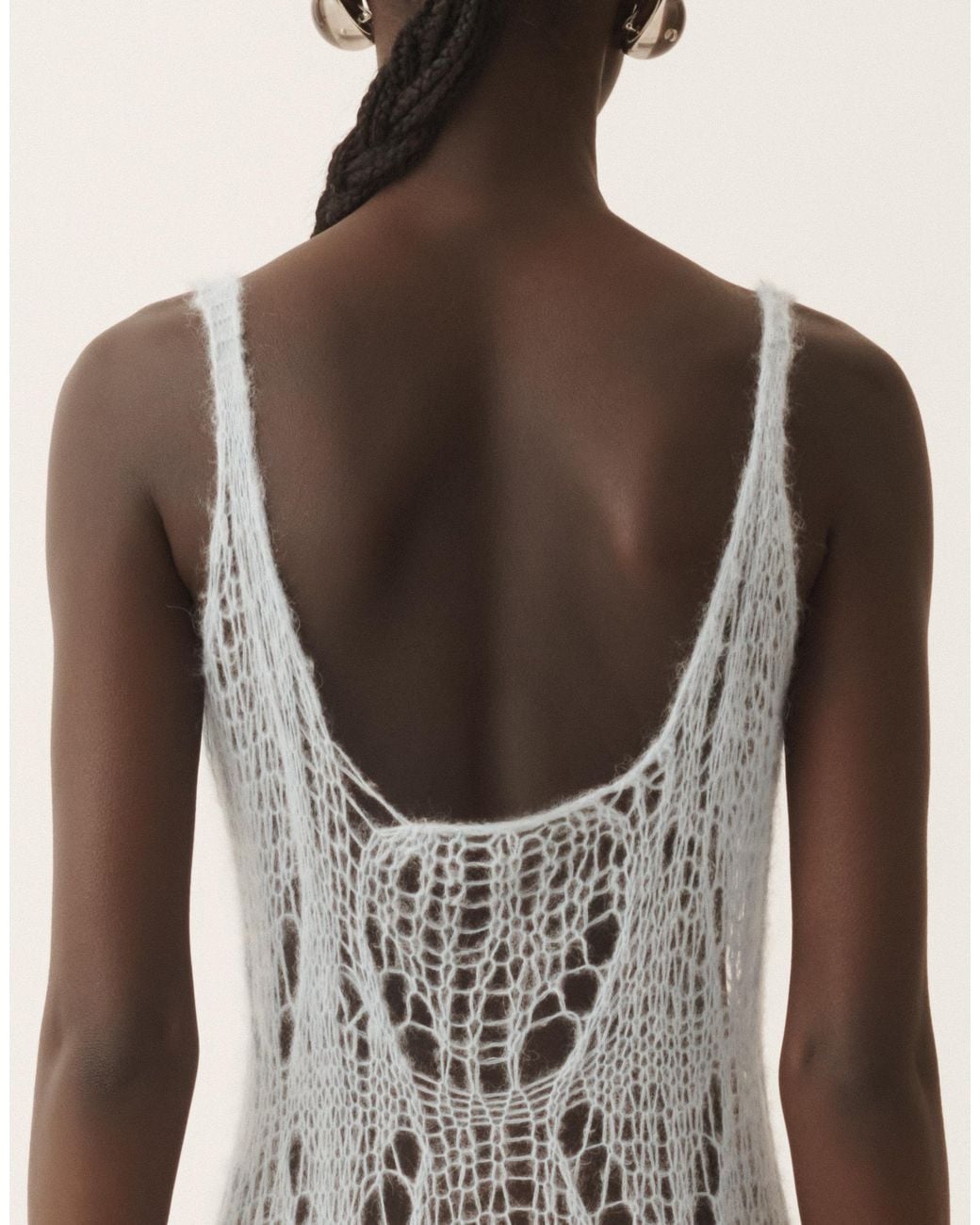 Fabiana Filippi White Long Tank Dress