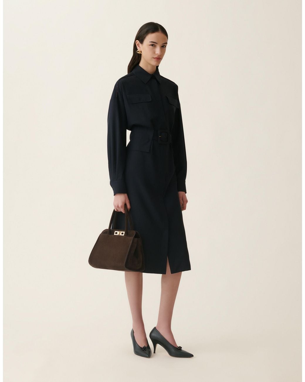 Fabiana Filippi Blue Sahariana Dress
