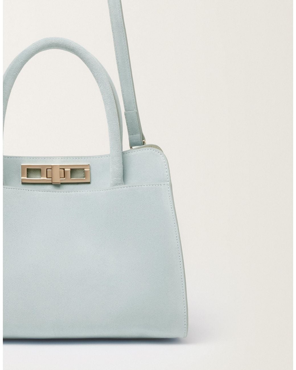 Fabiana Filippi White Josephine Suede Handbag