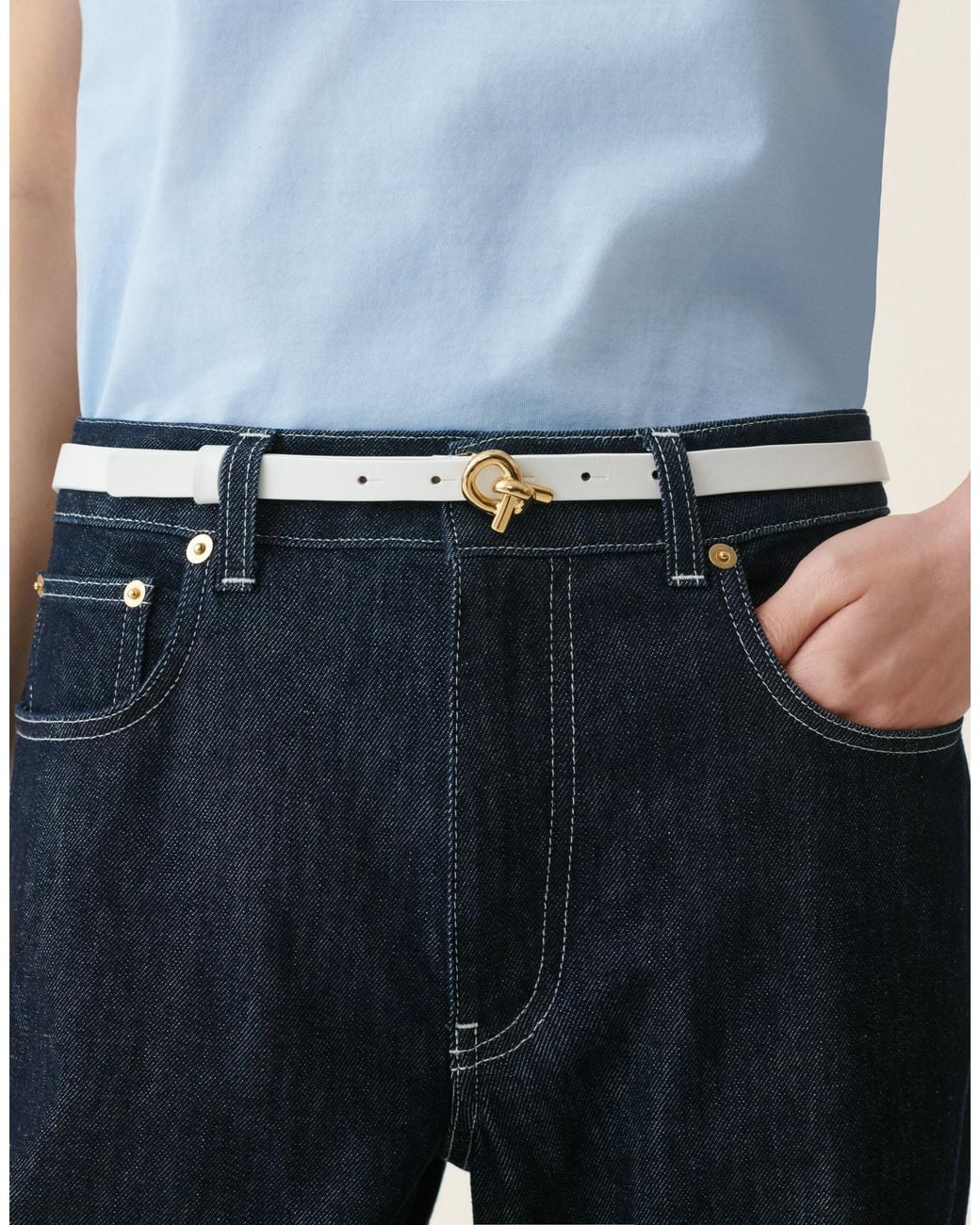 Fabiana Filippi Natural Leather Belt