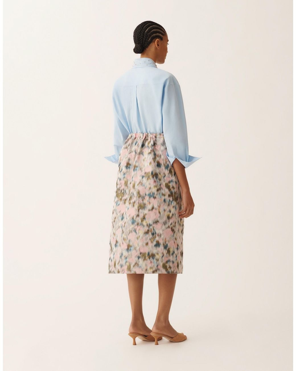 Fabiana Filippi Natural Midi Skirt