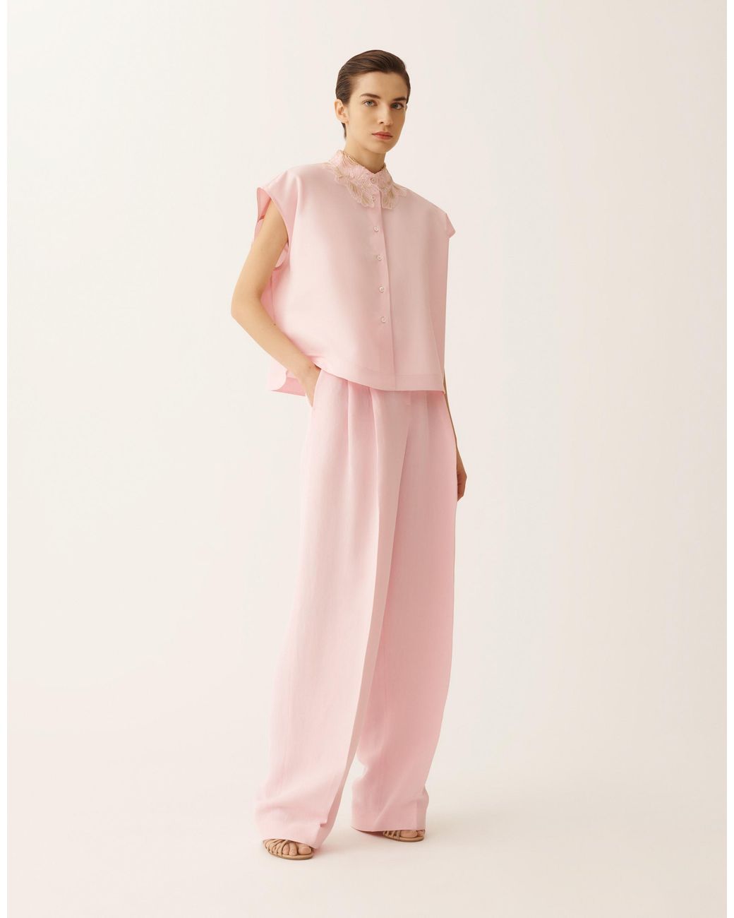 Fabiana Filippi Pink Sleeveless Shirt