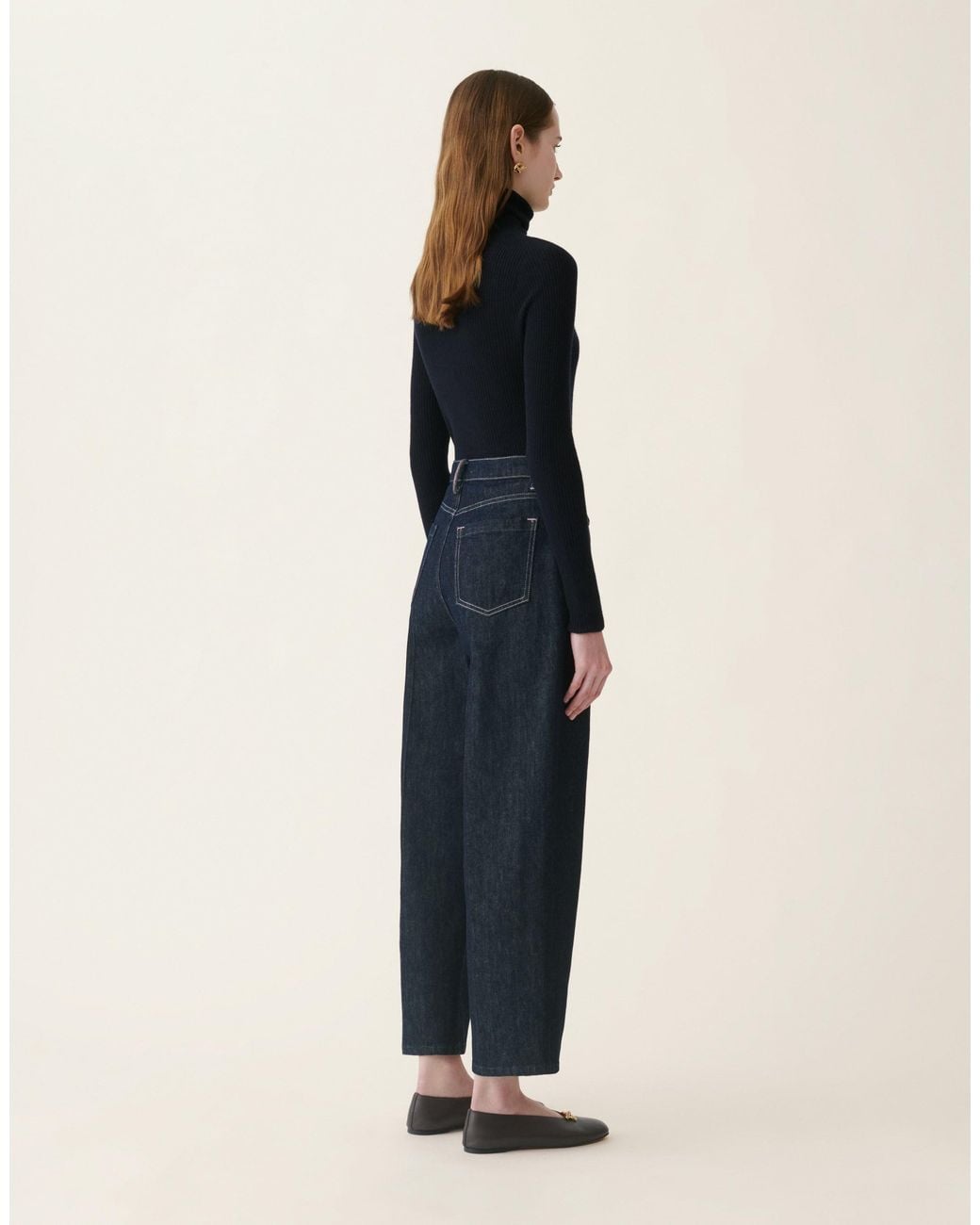Fabiana Filippi Blue Barrel Denim Trousers