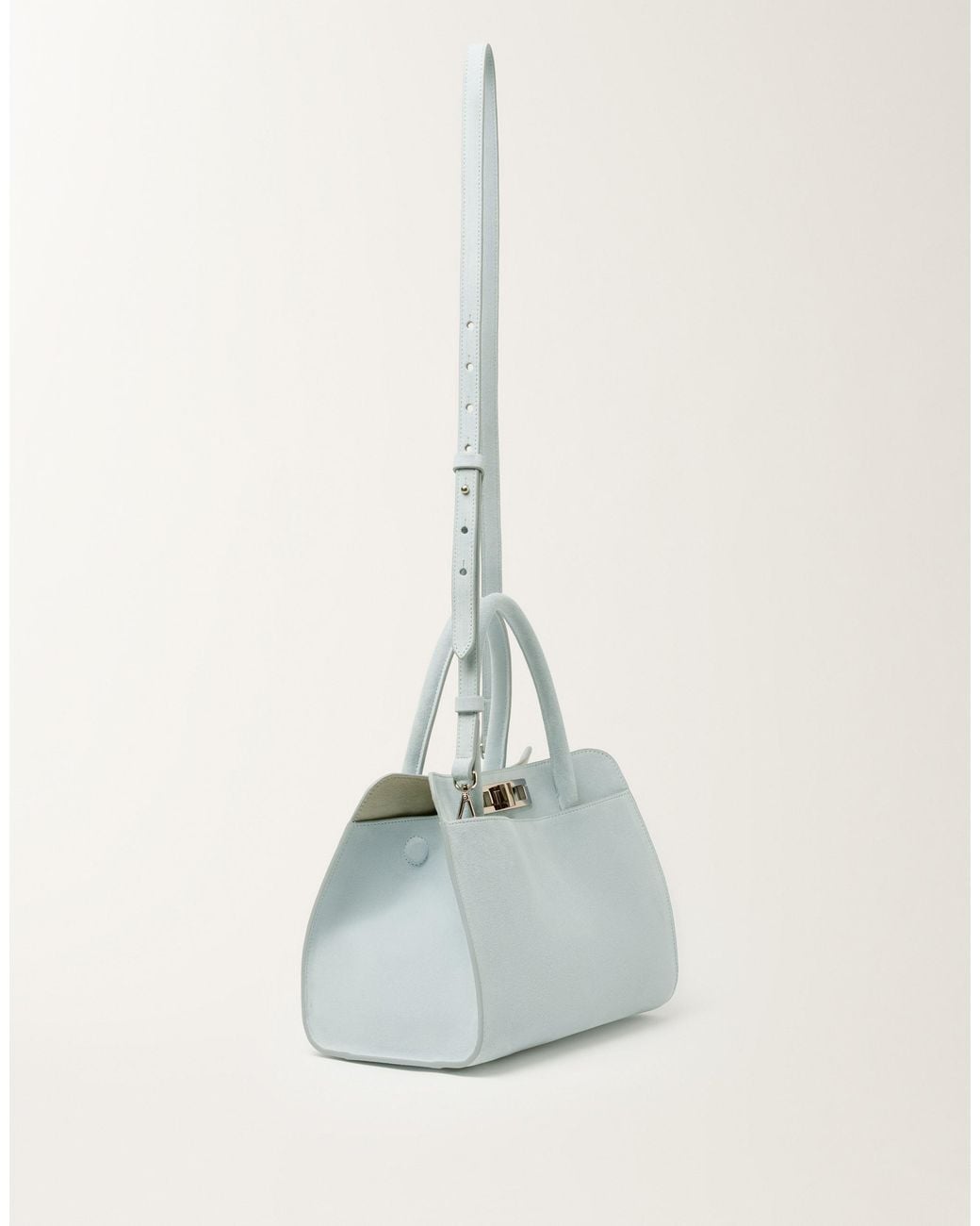 Fabiana Filippi White Josephine Suede Handbag