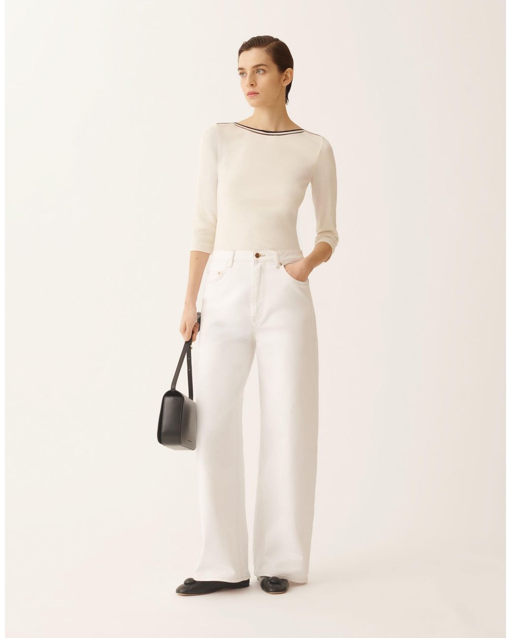 Fabiana Filippi Natural Marinière T-Shirt