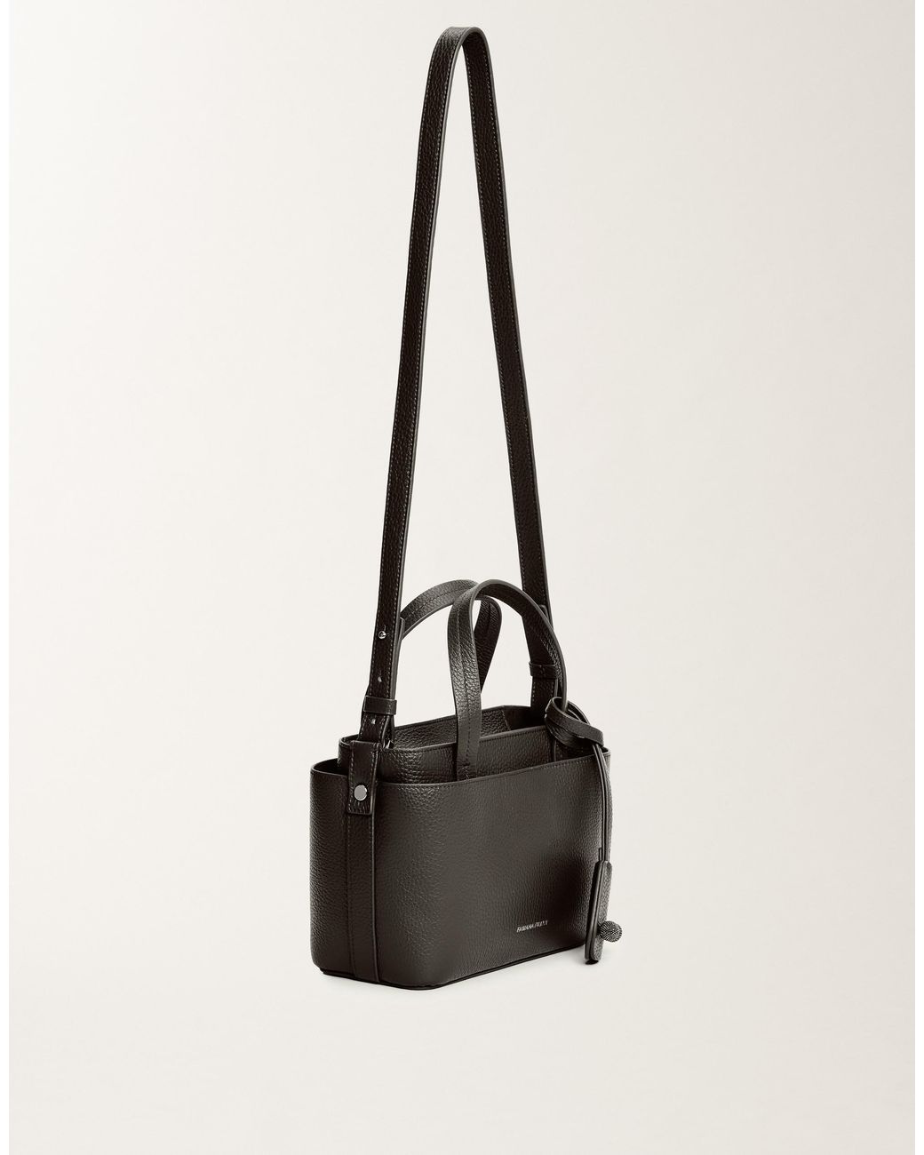 Fabiana Filippi White Medium Grained Leather Handbag