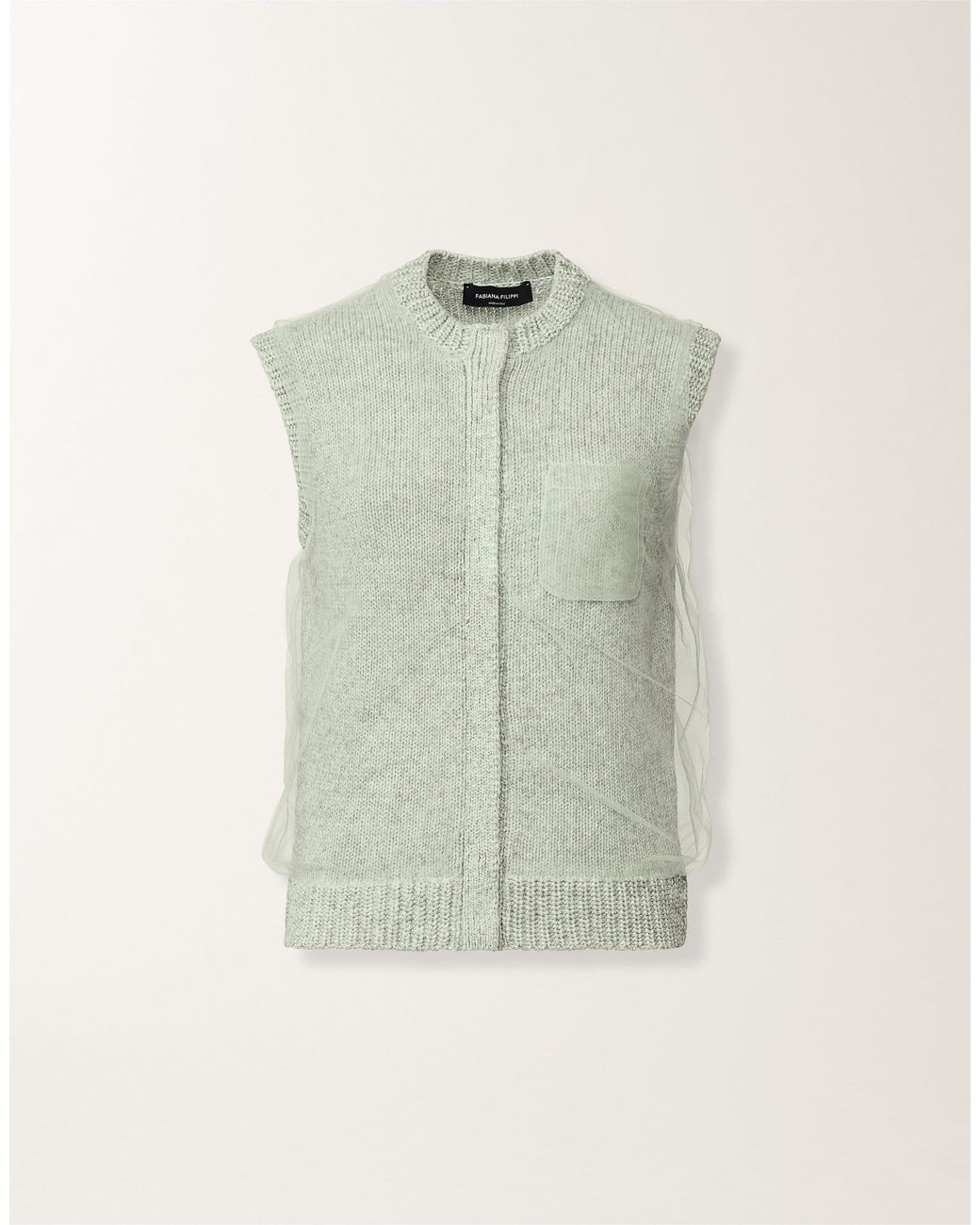 Fabiana Filippi Green Cropped Vest