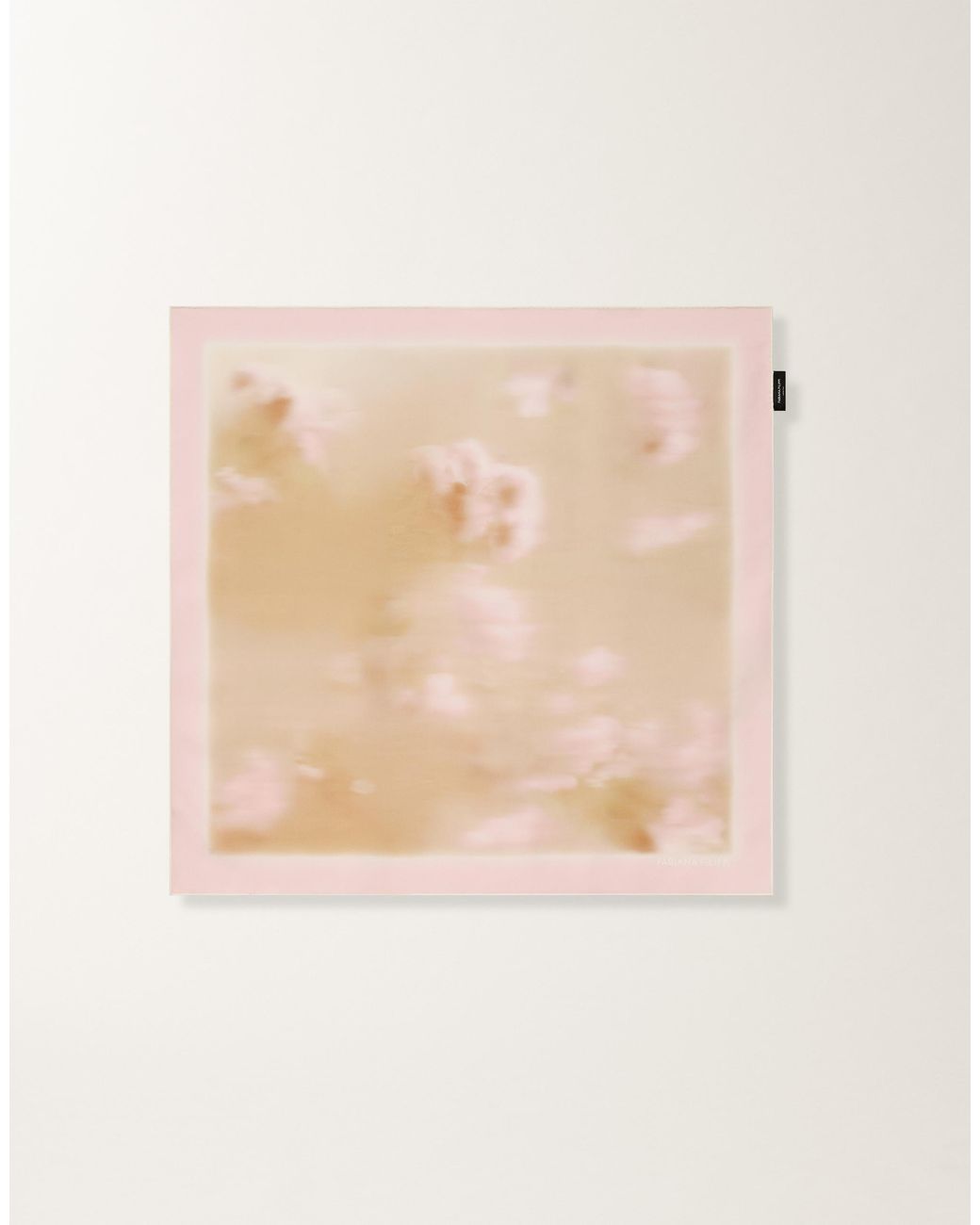 Fabiana Filippi Natural Printed Silk Scarf, Floral Pattern