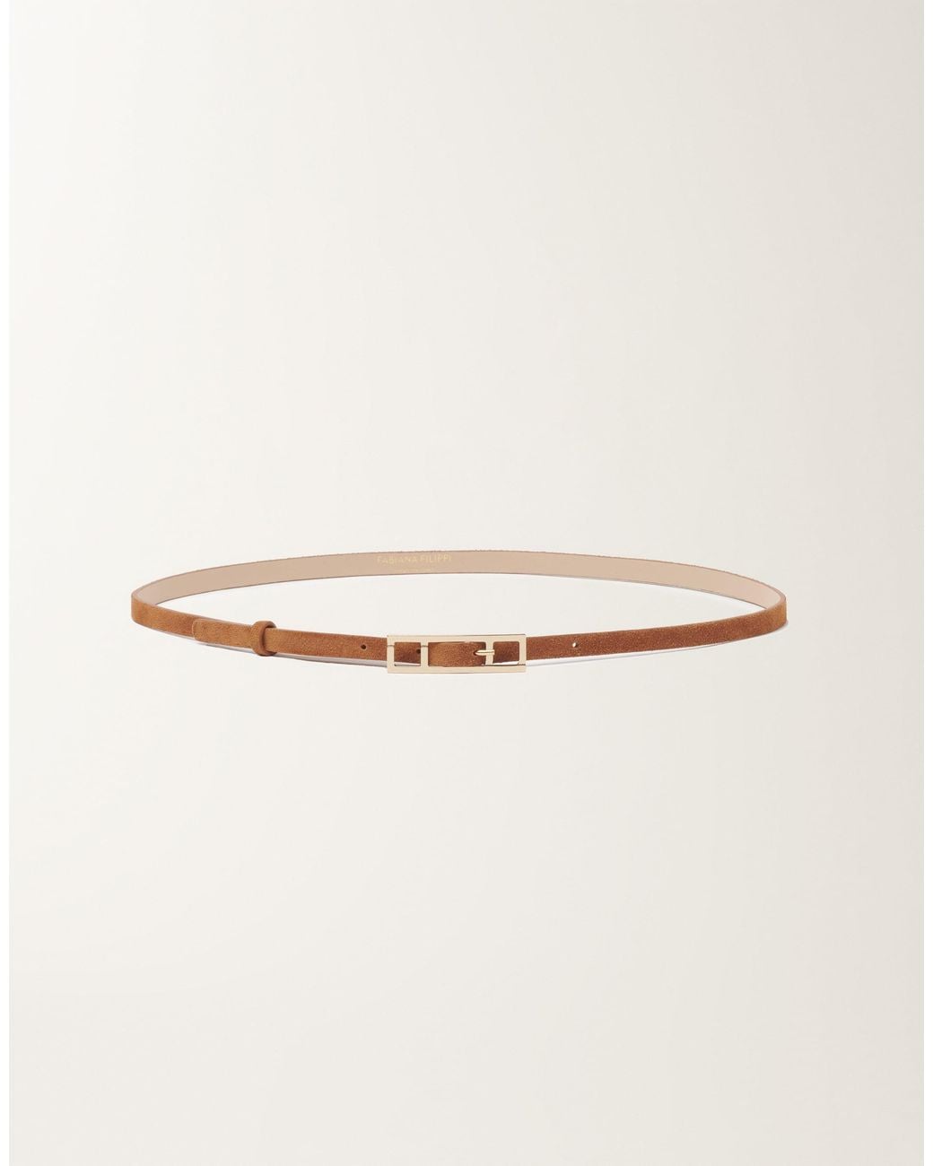 Fabiana Filippi Natural Suede Belt, Wicker