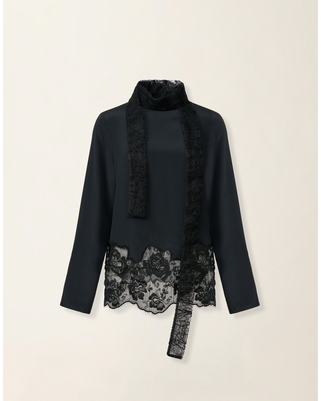Fabiana Filippi Blue Crêpe De Chine Top