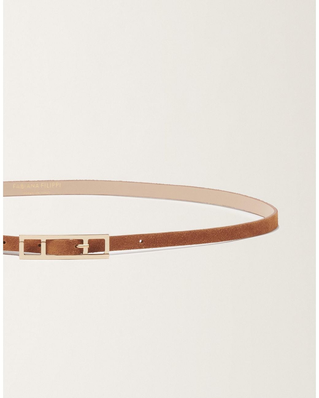 Fabiana Filippi Natural Suede Belt, Wicker
