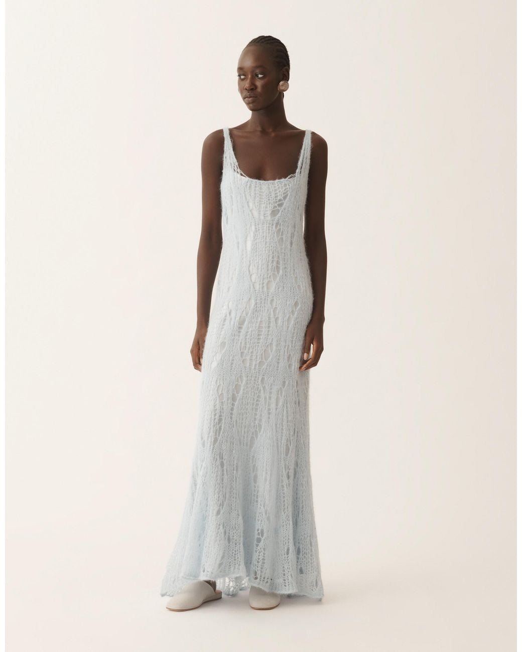 Fabiana Filippi White Long Tank Dress