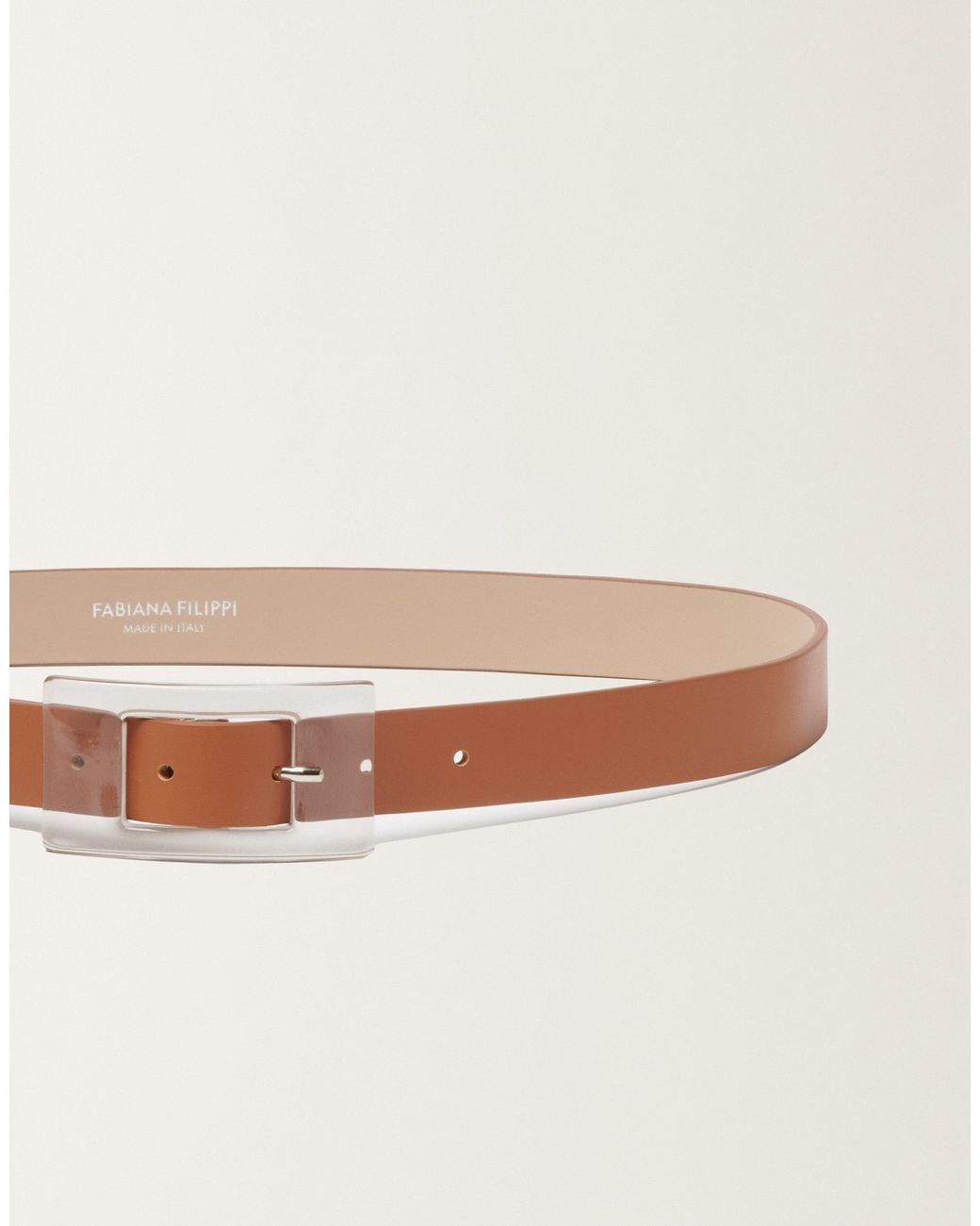 Fabiana Filippi Natural Calf Leather Belt, Leather