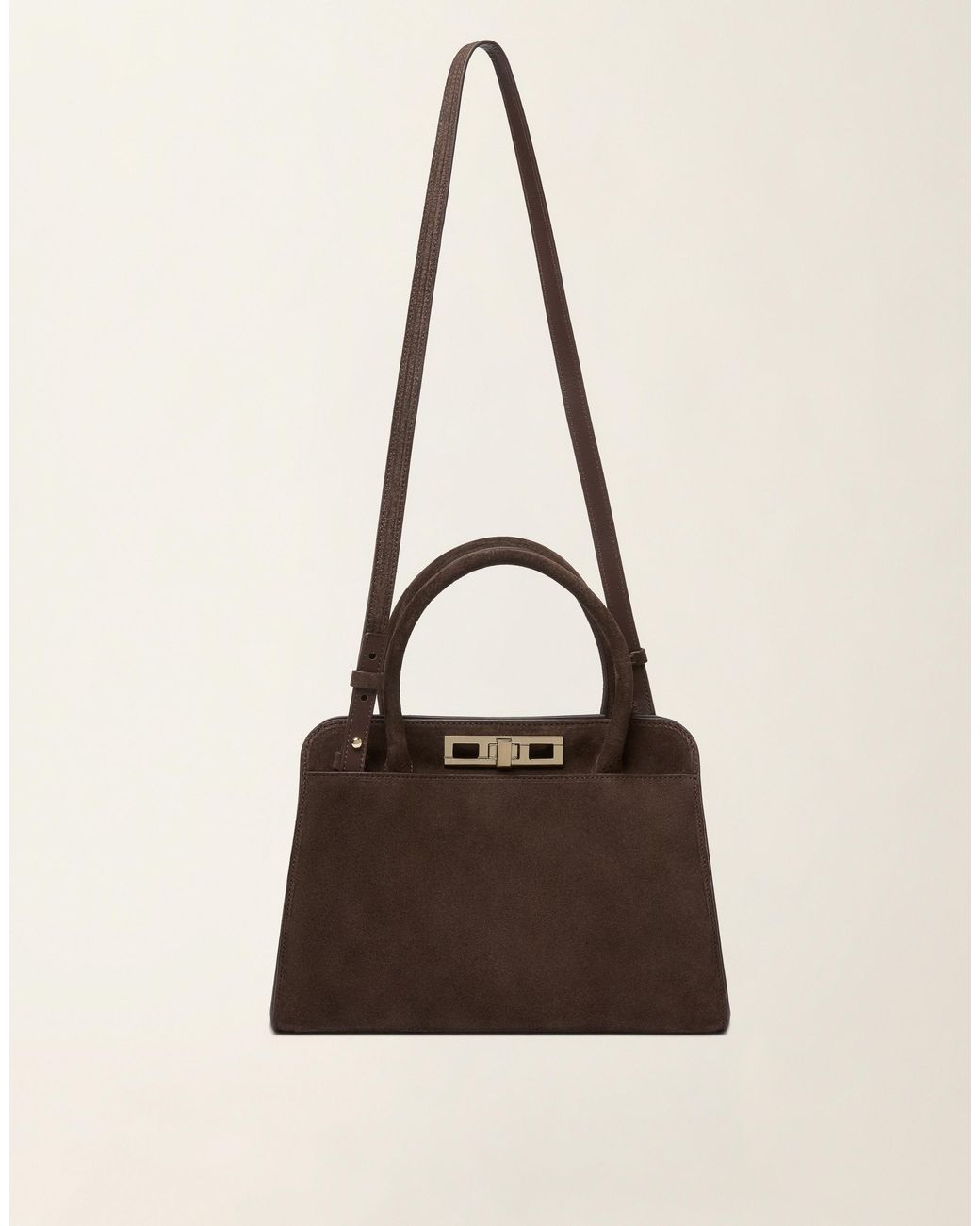 Fabiana Filippi Natural Medium Suede Handbag
