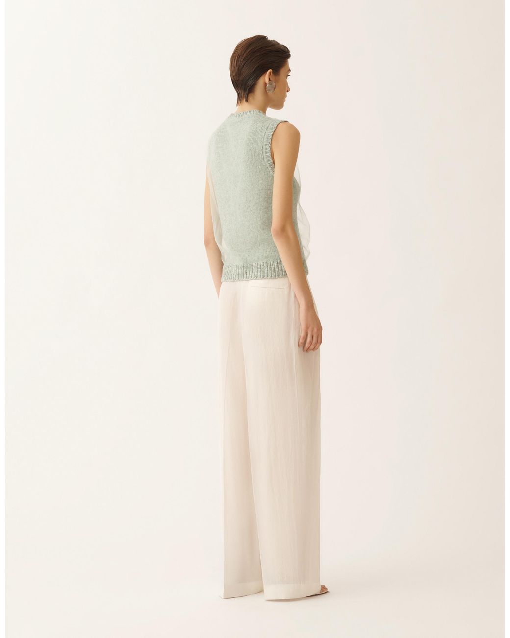 Fabiana Filippi Green Cropped Vest