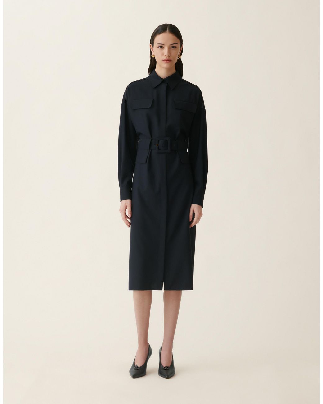 Fabiana Filippi Blue Sahariana Dress