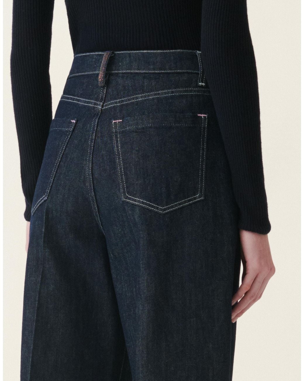Fabiana Filippi Blue Barrel Denim Trousers