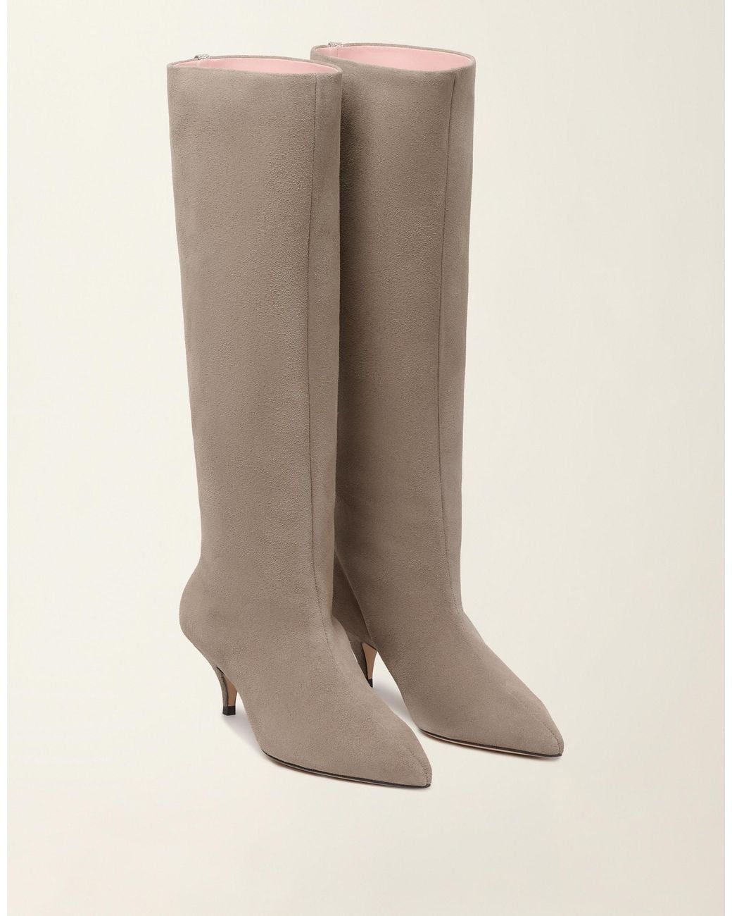 Fabiana Filippi Natural Suede Knee-High Boots