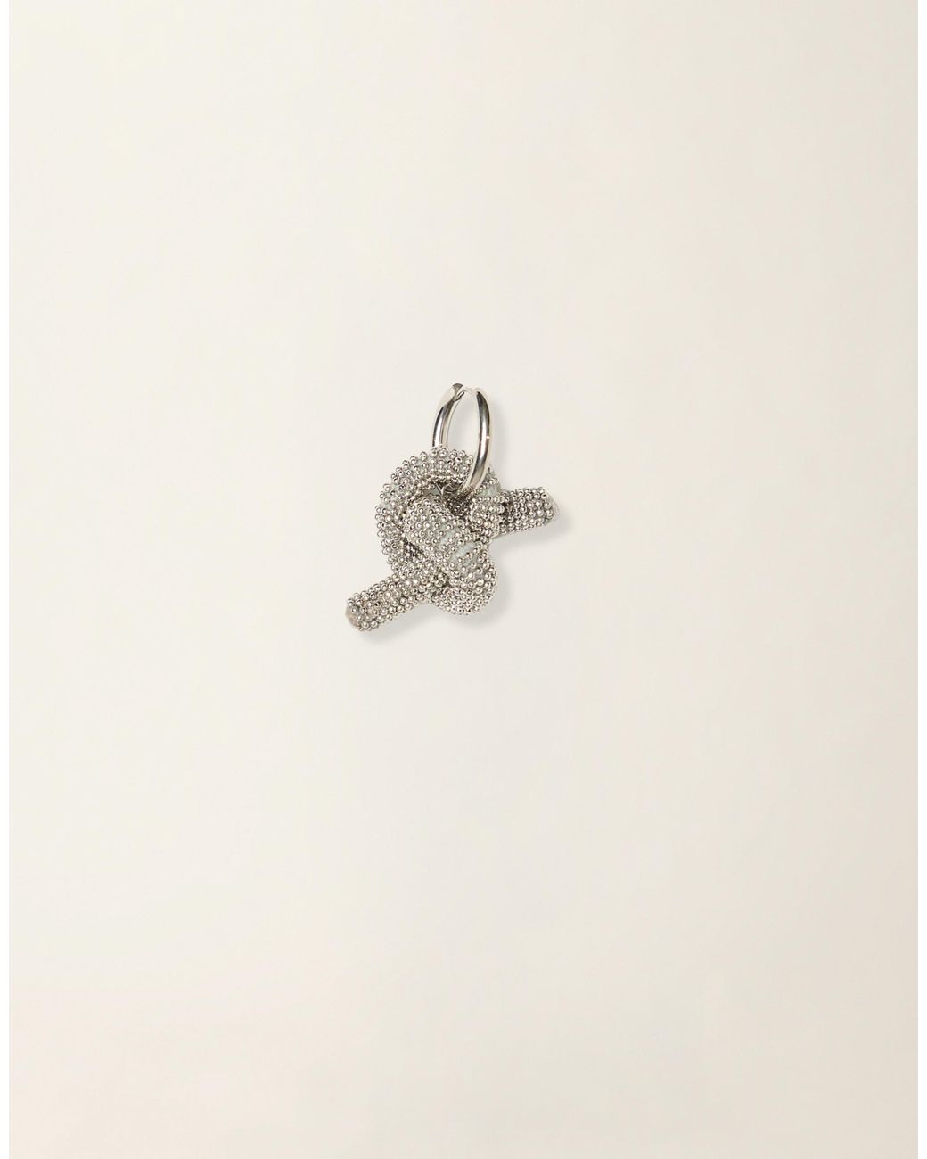 Fabiana Filippi Natural Filo Diamante Knot Earrings, Nickel