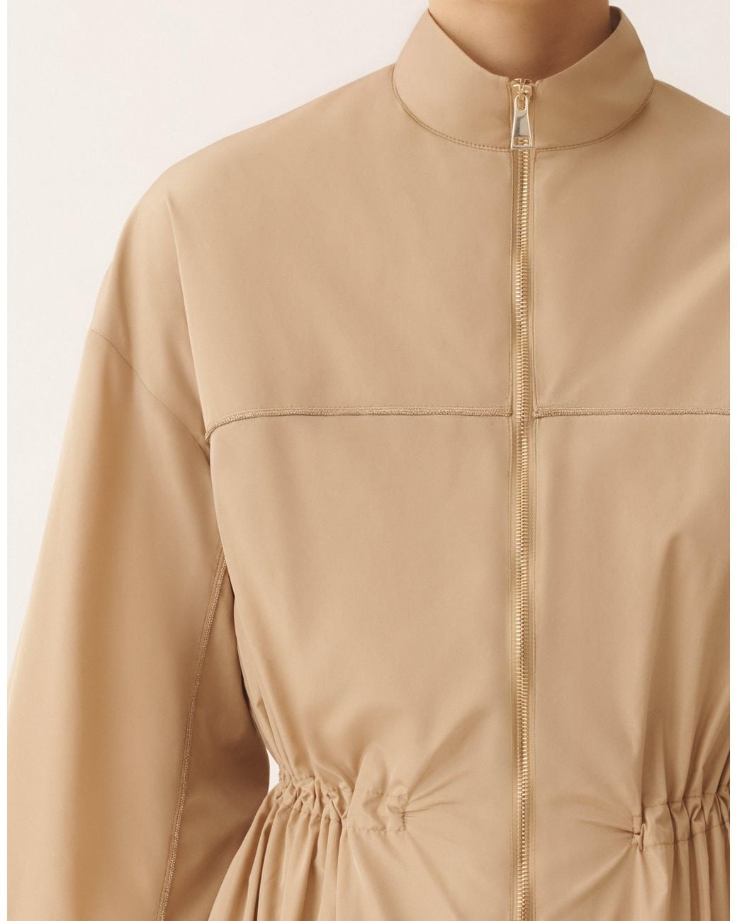 Fabiana Filippi Natural Technical Taffeta Parka, Maple