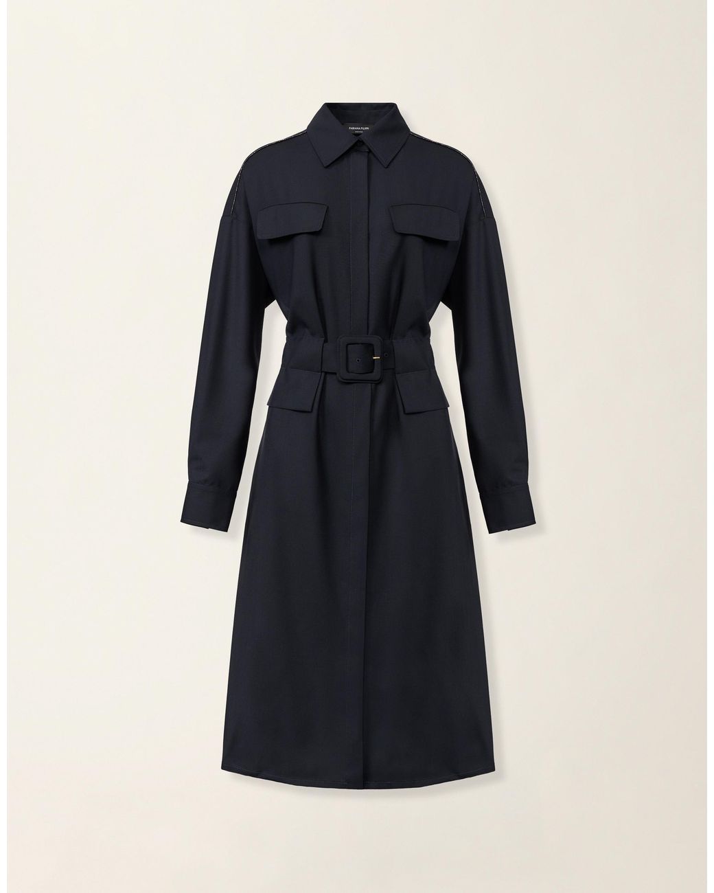 Fabiana Filippi Blue Sahariana Dress