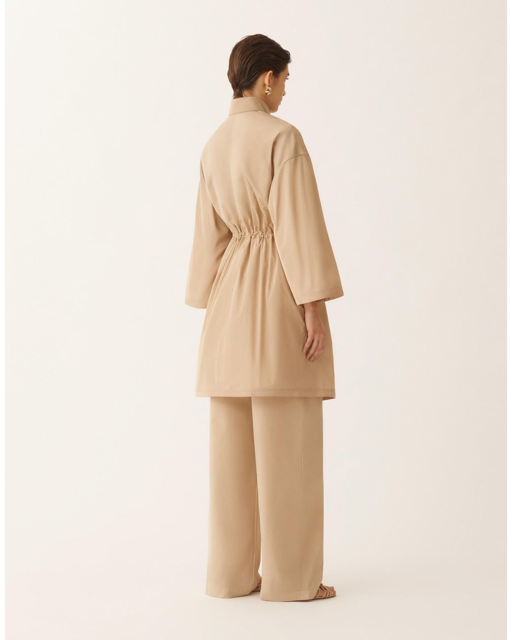 Fabiana Filippi Natural Technical Taffeta Parka, Maple