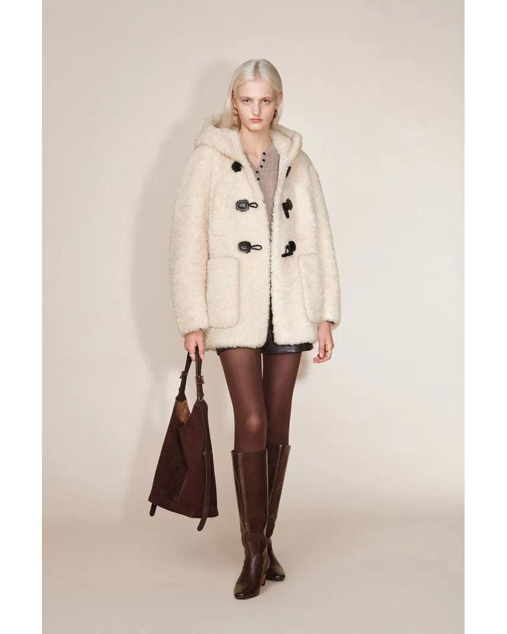 Fabrique Multicolor Cora Horn Button Hooded Jacket