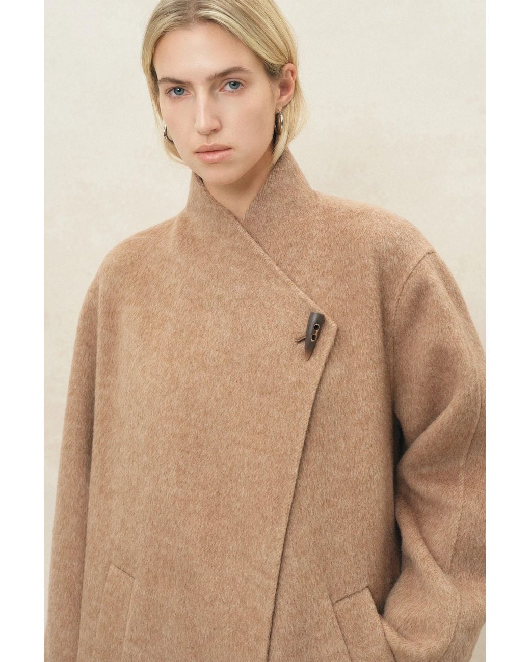 Fabrique Natural Tilda Camel Oversized Long Coat