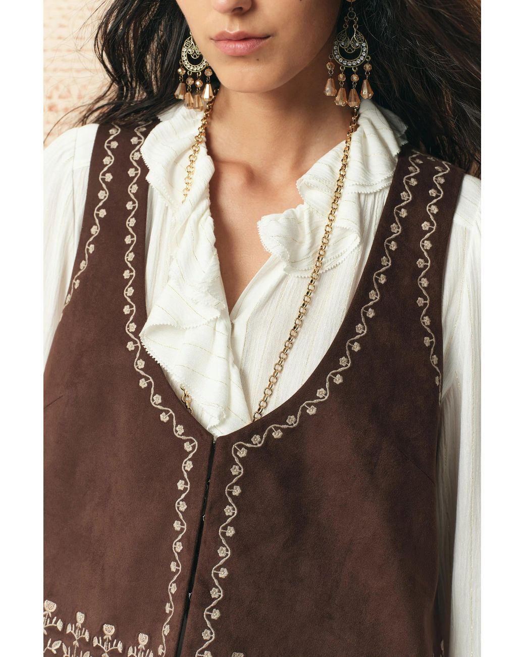 Fabrique Natural Vestsue Embroidery Vest