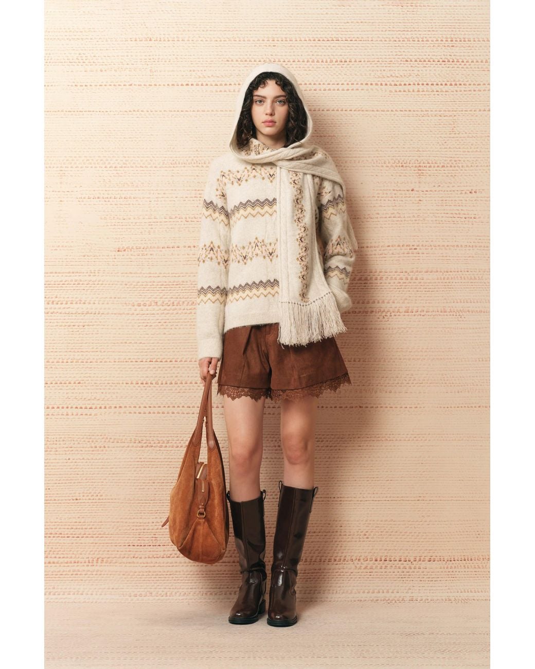 Fabrique Natural Audrey Fair Isle Sweater