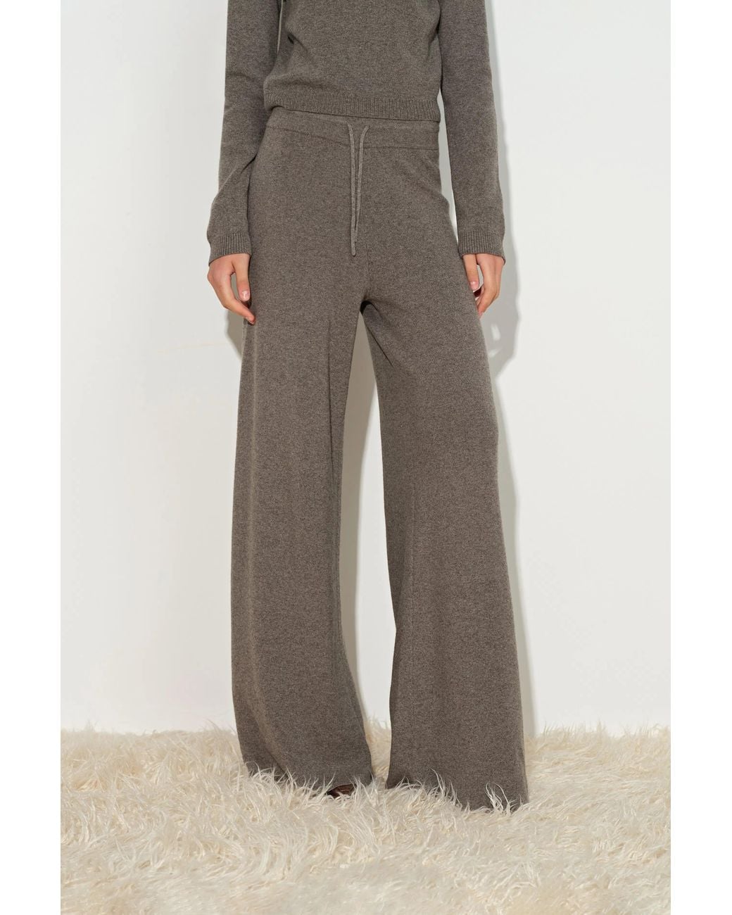 Fabrique Multicolor Amy Drawstring Elastic Waist Wide Leg Pants