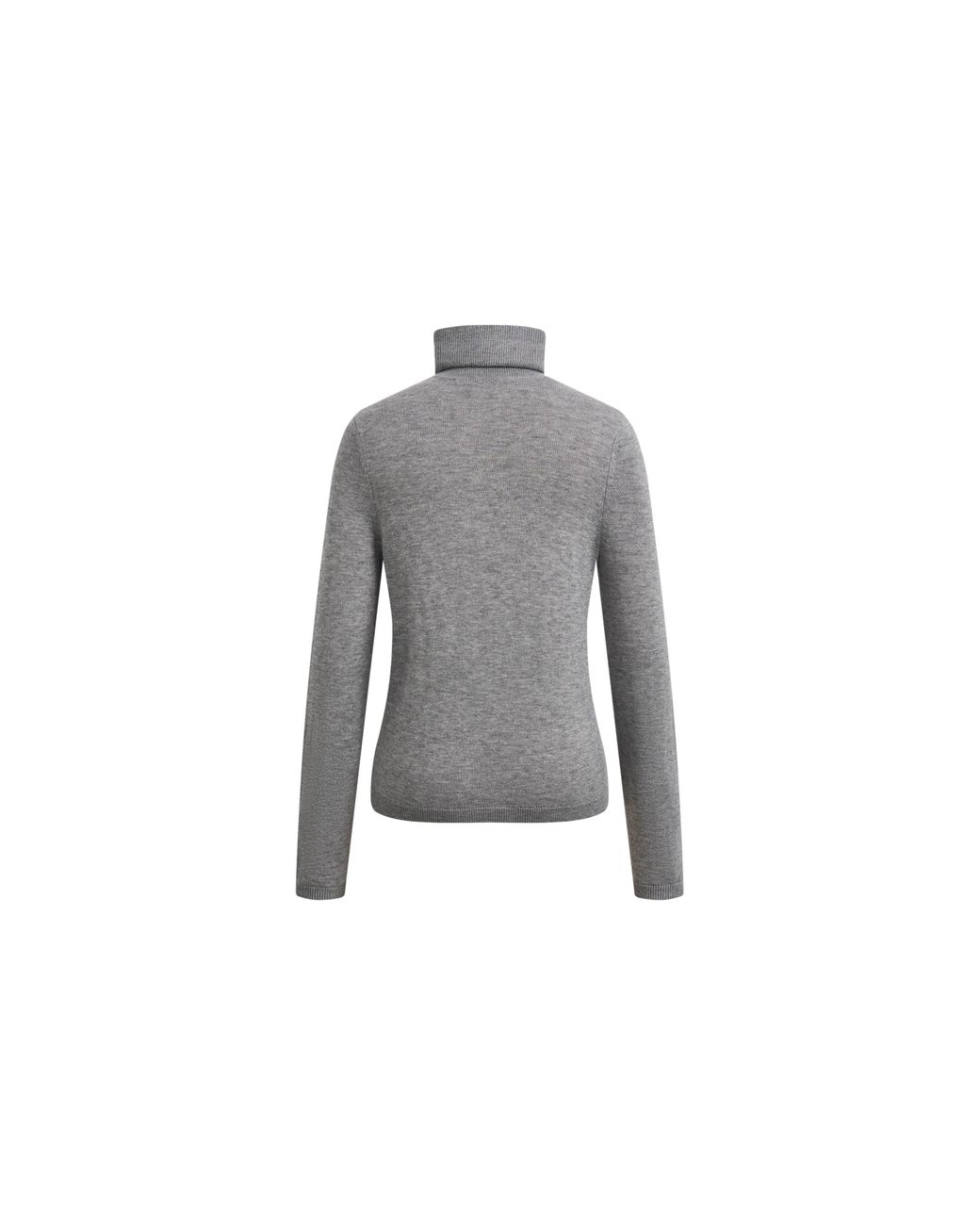 Fabrique Gray Kira Half Button Turtleneck Top