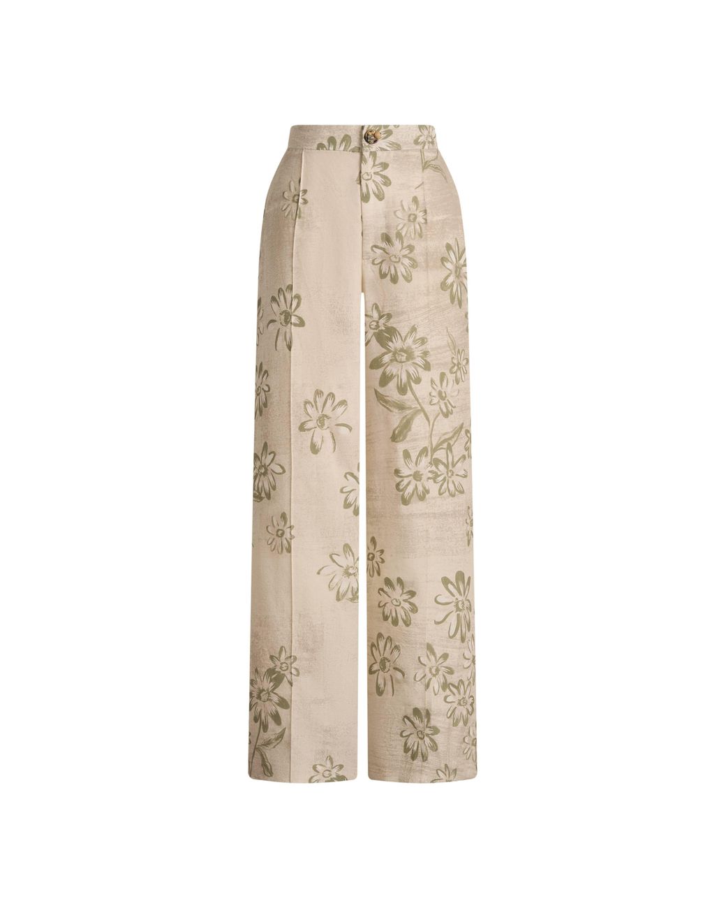 Fabrique Natural Diana Handwork Beads Crop Flare Pants