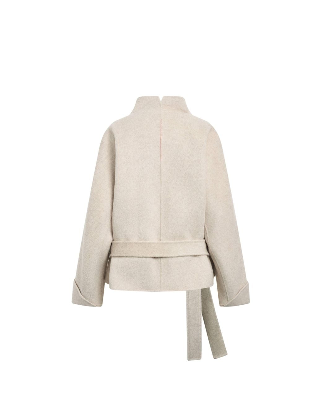 Fabrique Natural Asa Belted Low Waist Cropped Coat