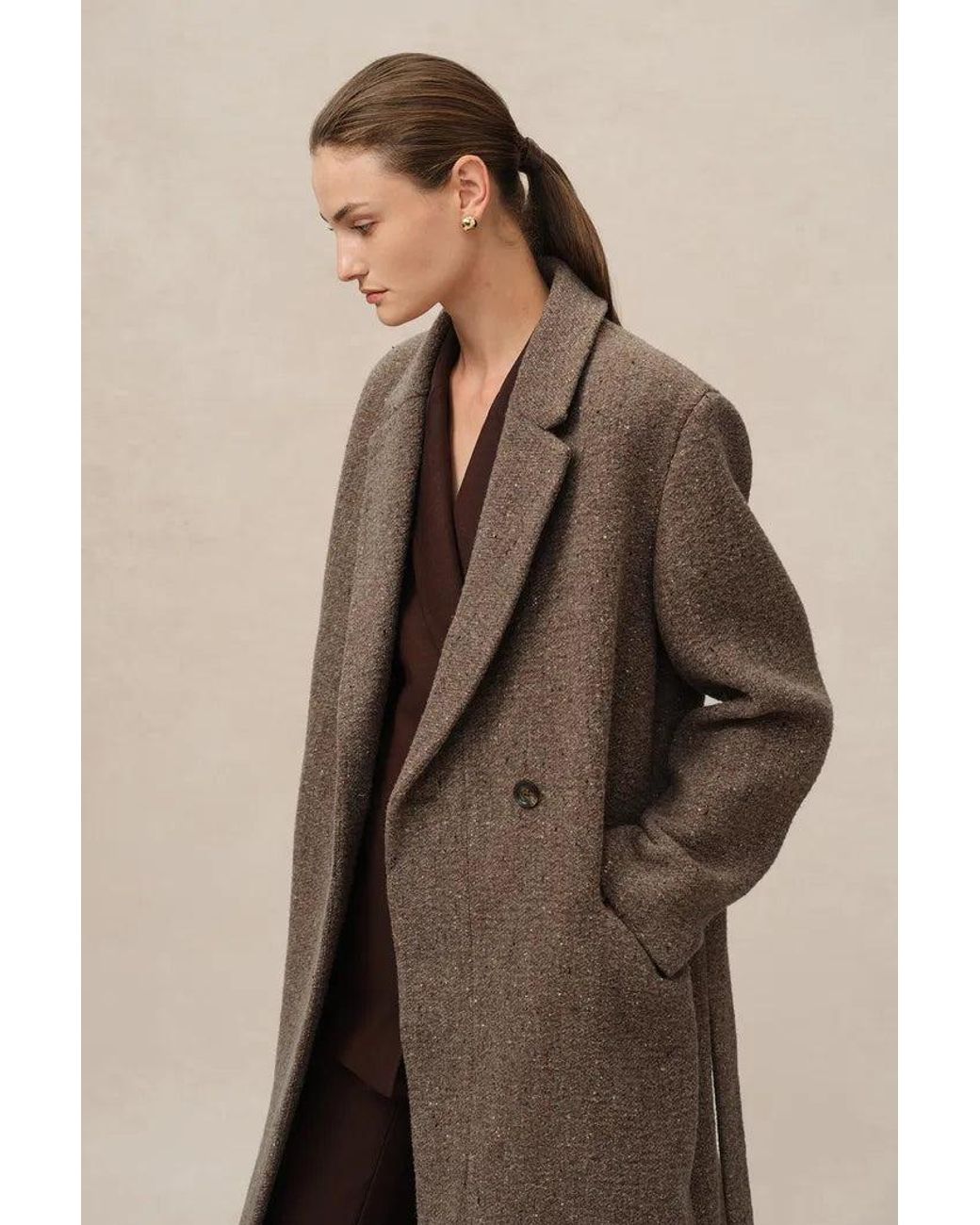 Fabrique Natural Uomo Asymmetric Coat