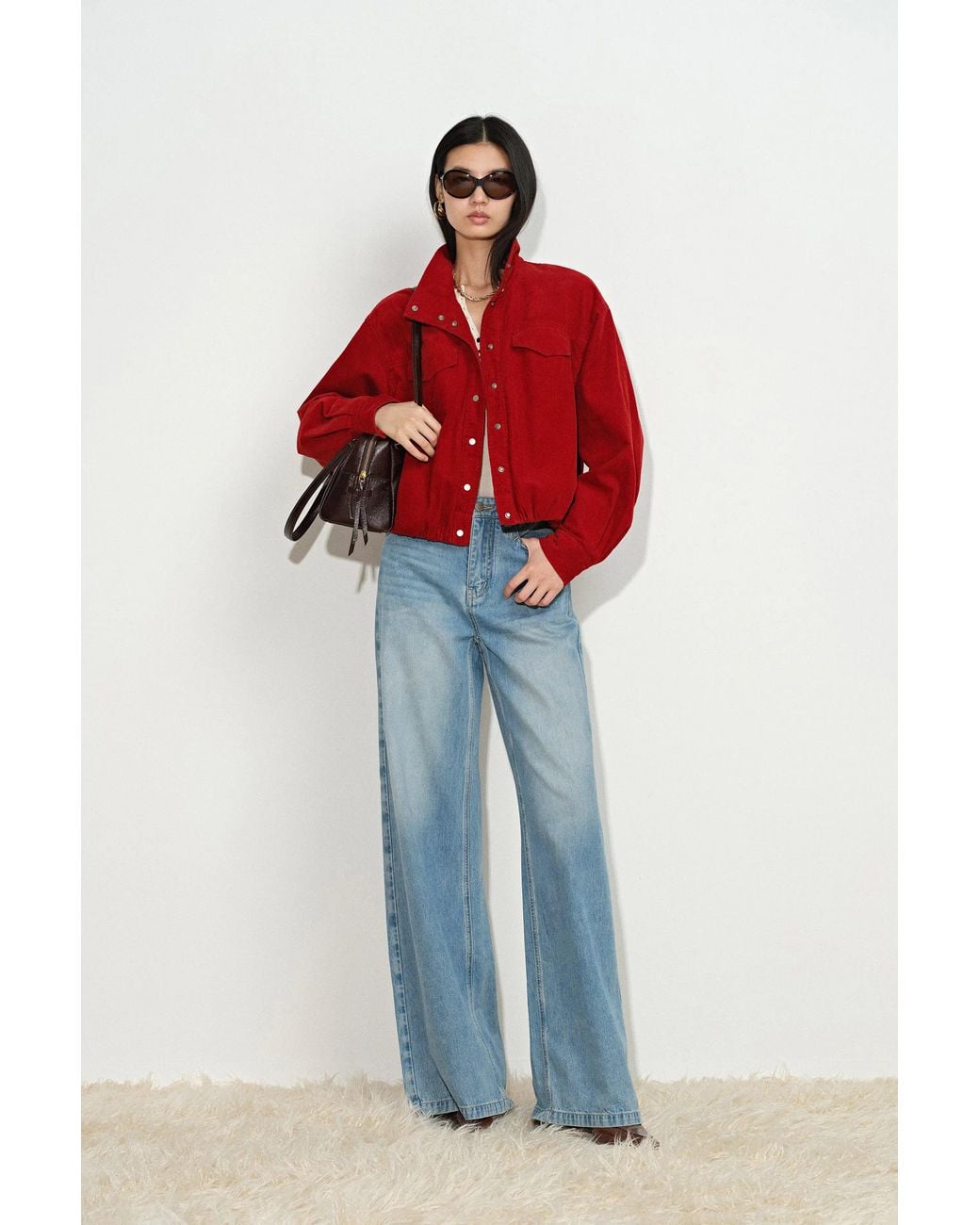 Fabrique Red Honora Balloon Jacket