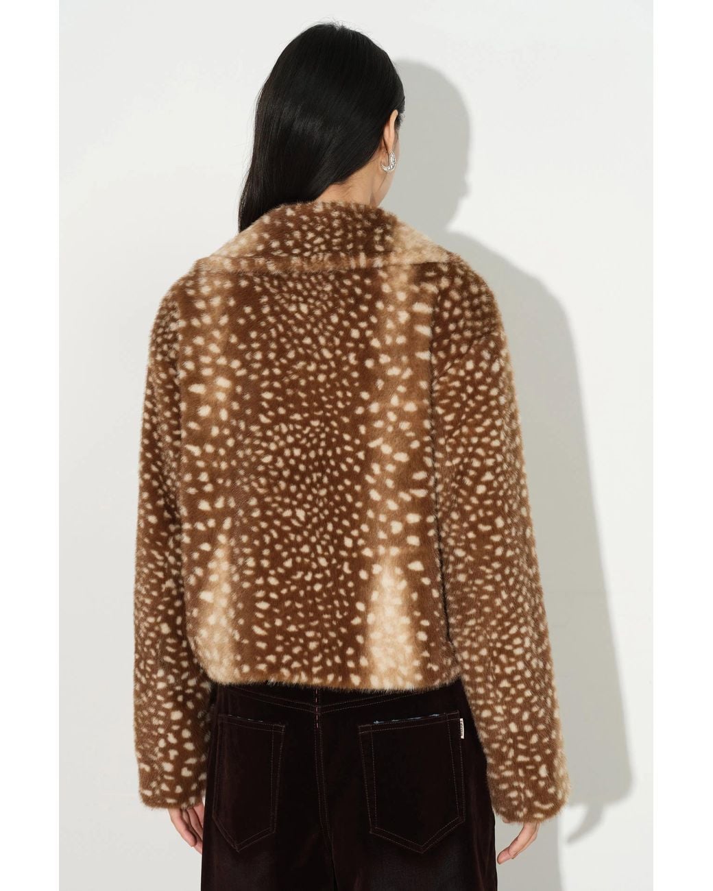 Fabrique Natural Kaylee Horn Button Cropped Jacket