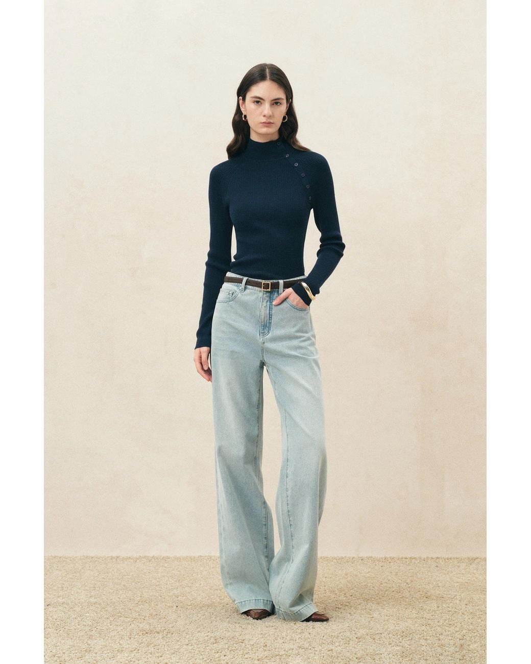 Fabrique Blue Abigail Machine Washable Top