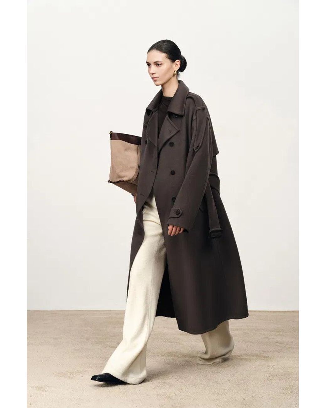 Fabrique Multicolor Tristan Double Breasted Long Coat