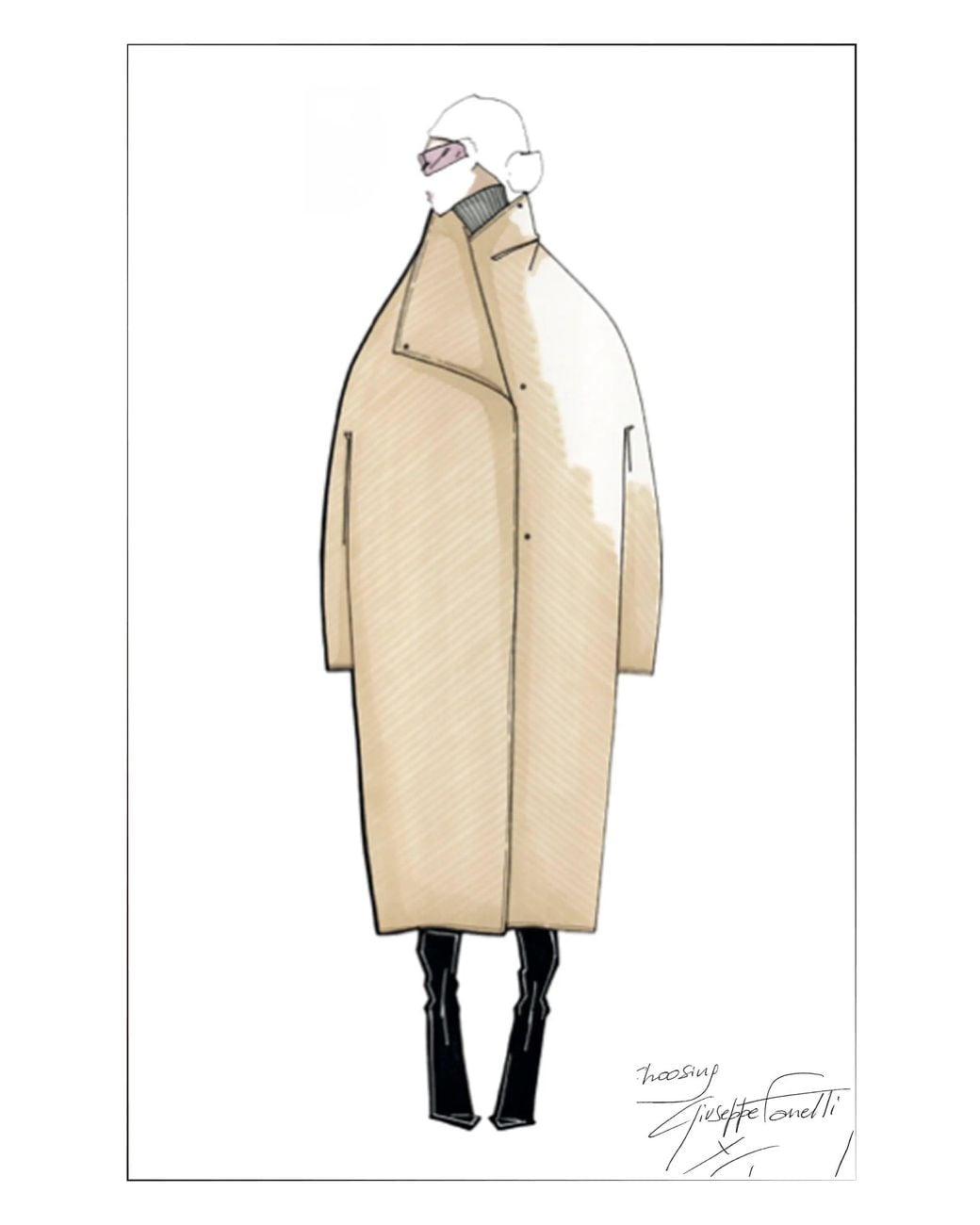 Fabrique Natural Tilda Camel Oversized Long Coat