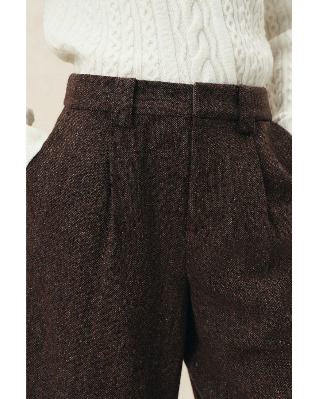 Fabrique Multicolor Isla Flecked Bermuda Tailored Shorts