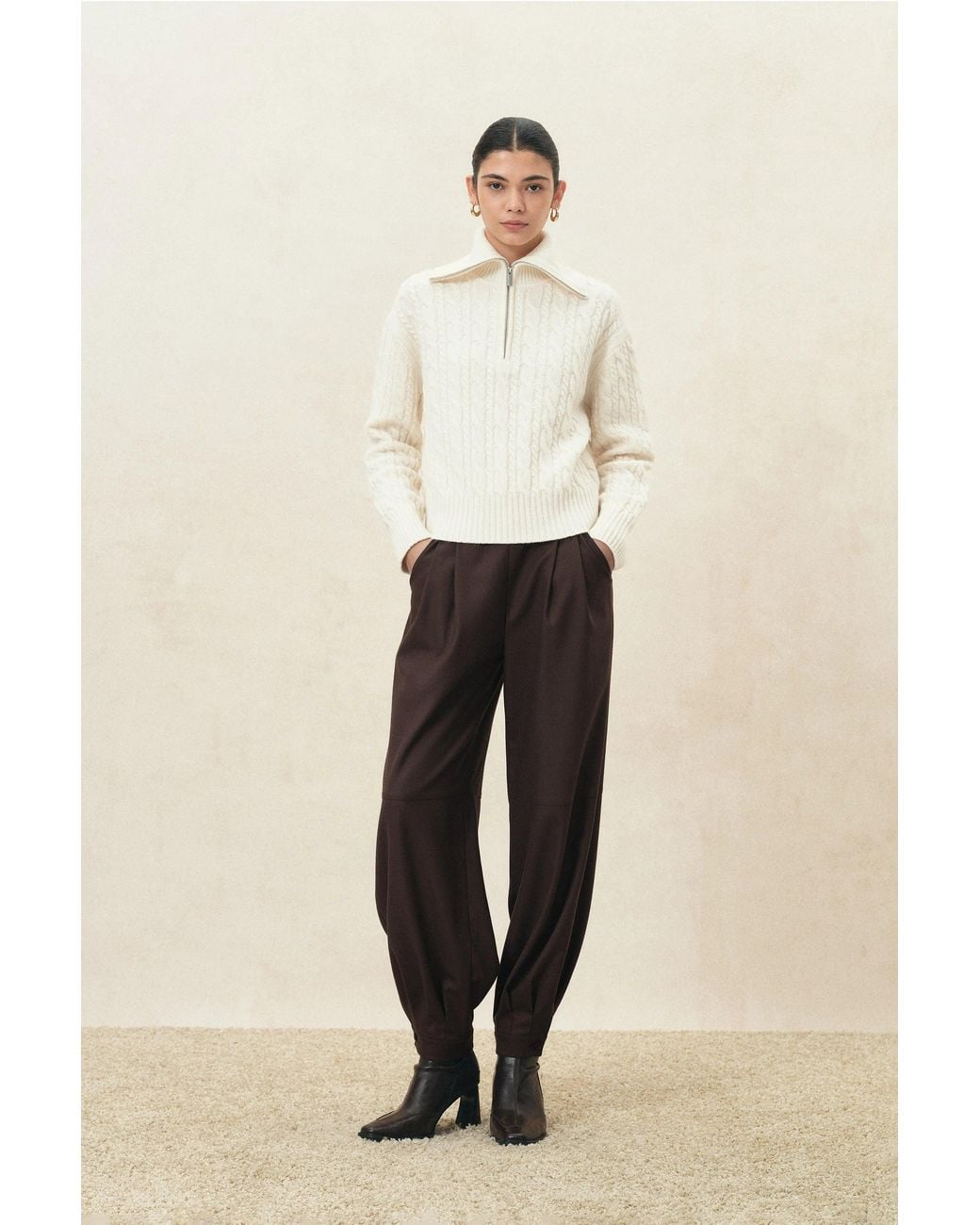 Fabrique Multicolor Blair Tapered Balloon Leg Trousers