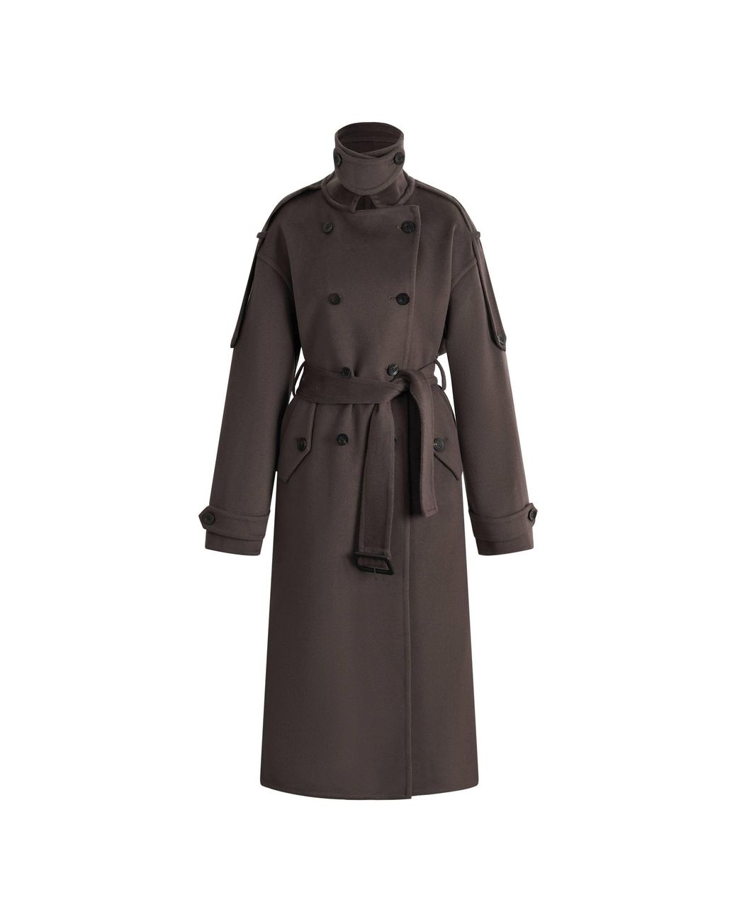 Fabrique Multicolor Tristan Double Breasted Long Coat