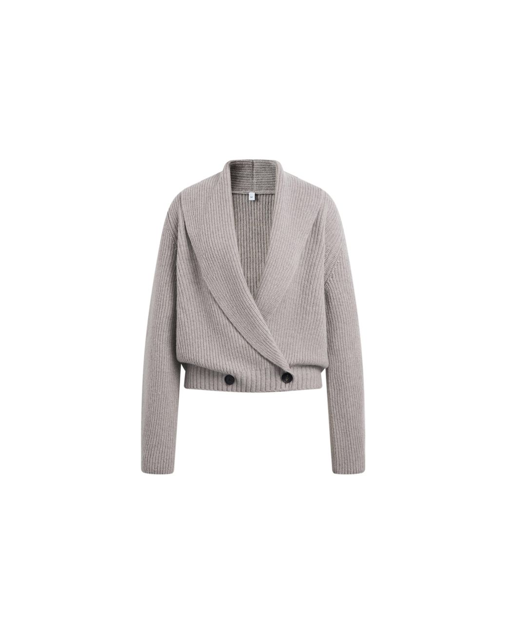 Fabrique Blue Xaviera Relaxed Shawl Collar Cardigan